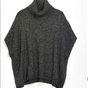 NWT LOFT Women's Shimmer Poncho Sweater